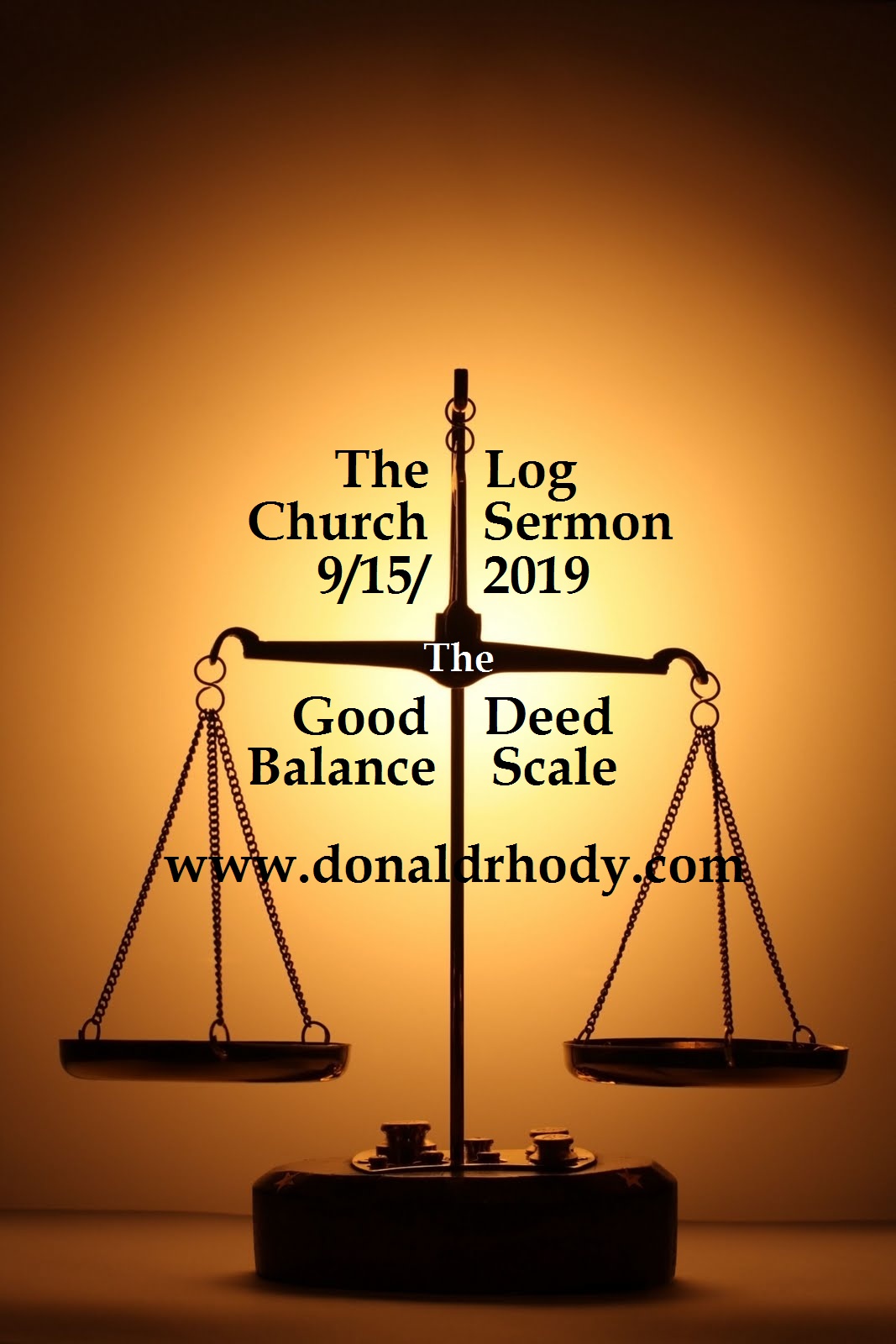 to our ROPEHOLDERS THE GOOD DEED BALANCE SCALE