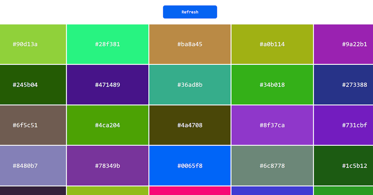 HTML Color Code Generator Project | Get Free Source Code | Free Projects1
