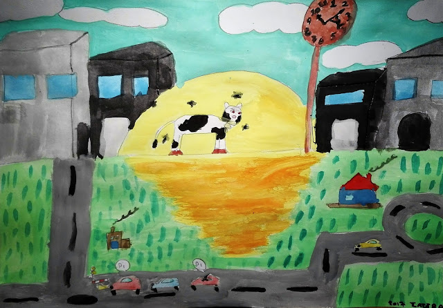 Una vaca en la ciudad