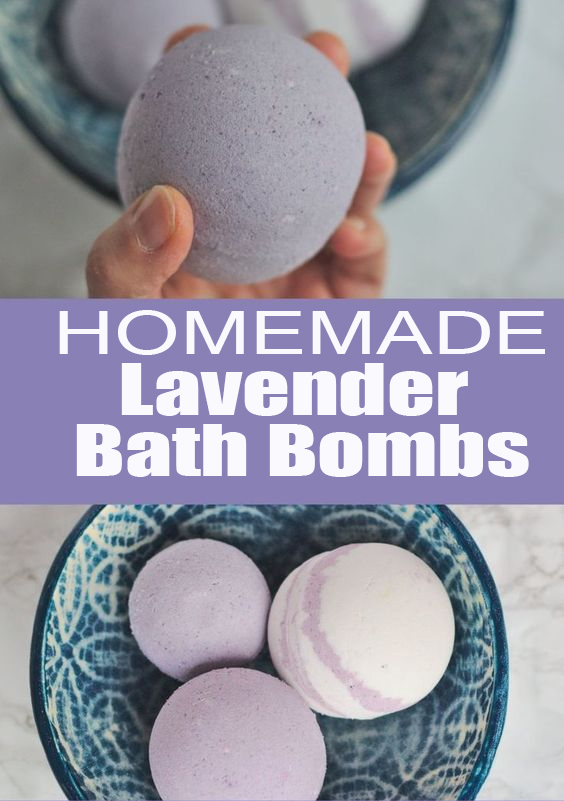Homemade Lavender Bath Bombs