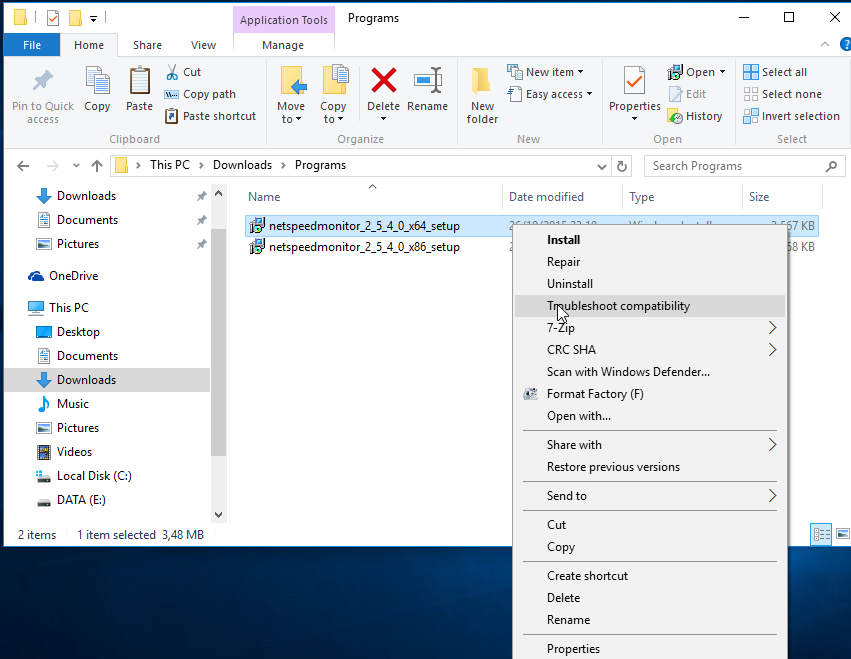 Cara Install NetSpeedMonitor di Windows 10