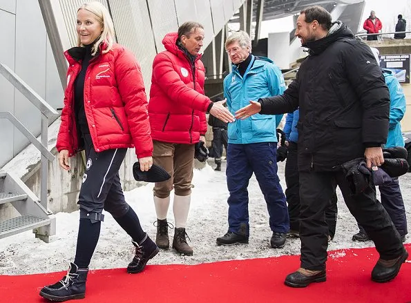 Queen Sonja, Crown Prince Haakon, Crown Princess Mette Marit, Prince Sverre Magnus and Princess Ingrid Alexandra
