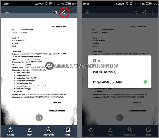 2 Cara Scan Lamaran Kerja Lewat Hp Android Dengan & Tanpa Aplikasi - Cara Baru Buat Daftar Akun