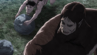 獣の巨人 ジーク・イェーガー Zeke Jaeger Beast Titian CV.子安武人 Hellominju.com : 進撃の巨人 アニメ 3期 53話 完全試合 Attack on Titan Season3 ep53 Perfect Game | Hello Anime !