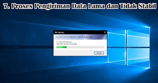 Proses Pengiriman Data Lama dan Tidak Stabil merupakan salah satu ciri flashdisk palsu