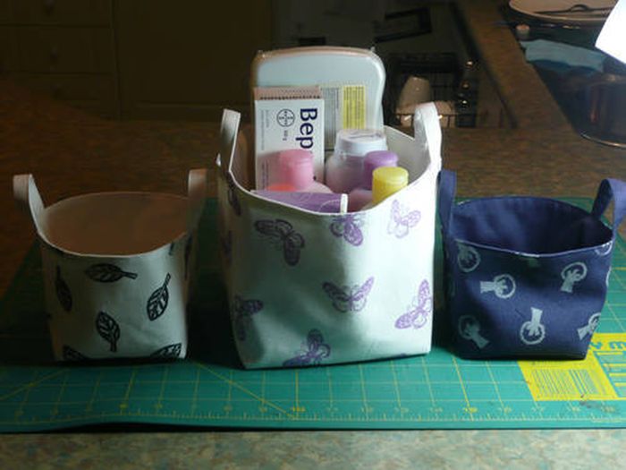 Fabric Bucket TUTORIAL and PATTERN Easy Step to Step DIY!