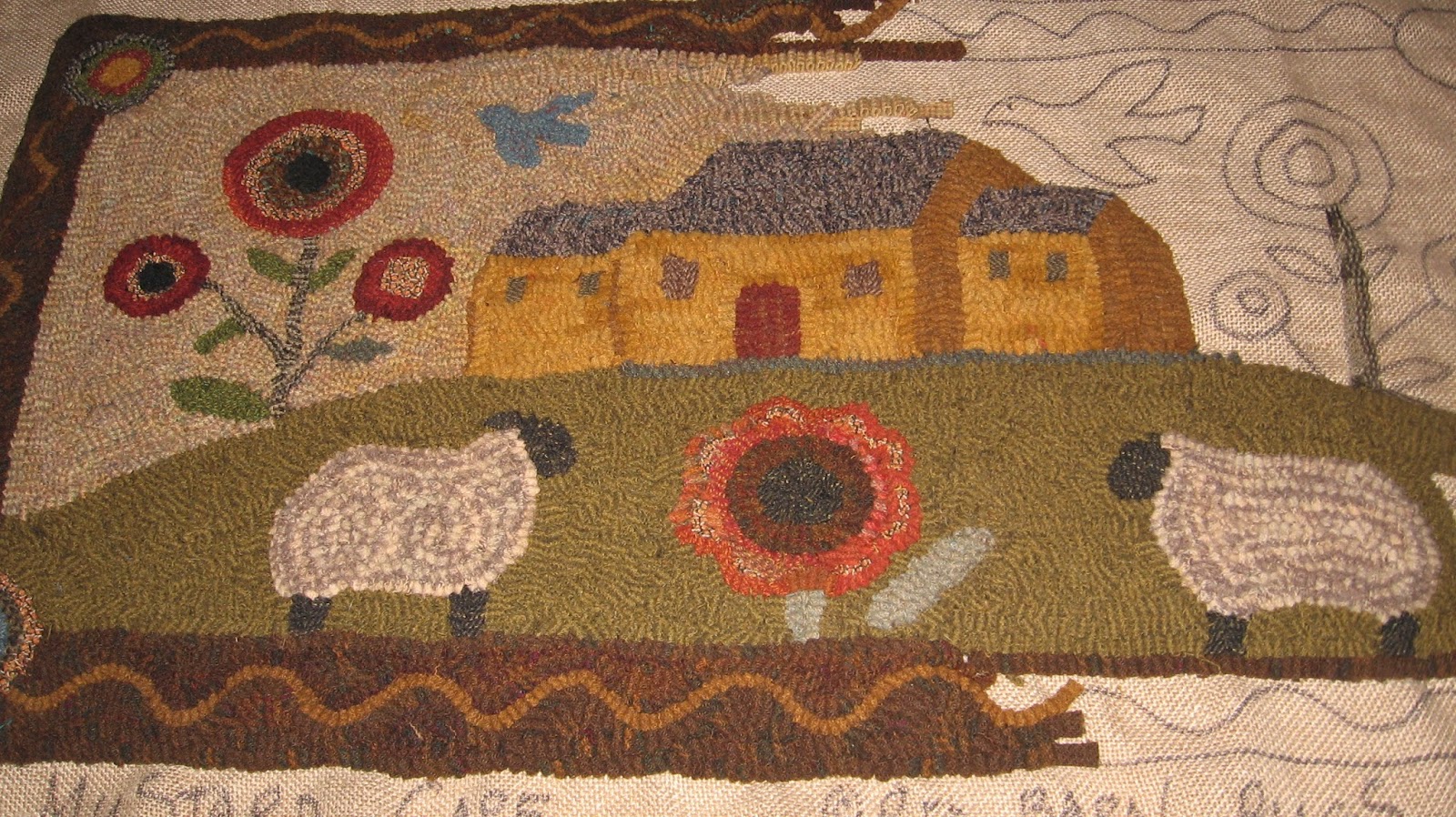 Country Freckles: Wool and patterns from Red Barn Rugs