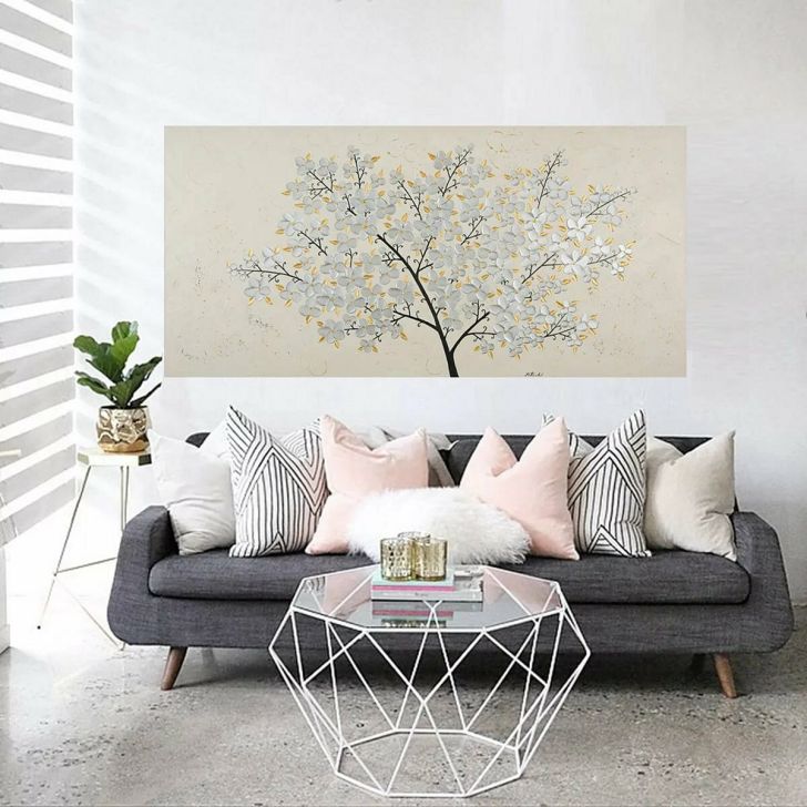 14+ Unique Living Room Wall Art Decoration Ideas