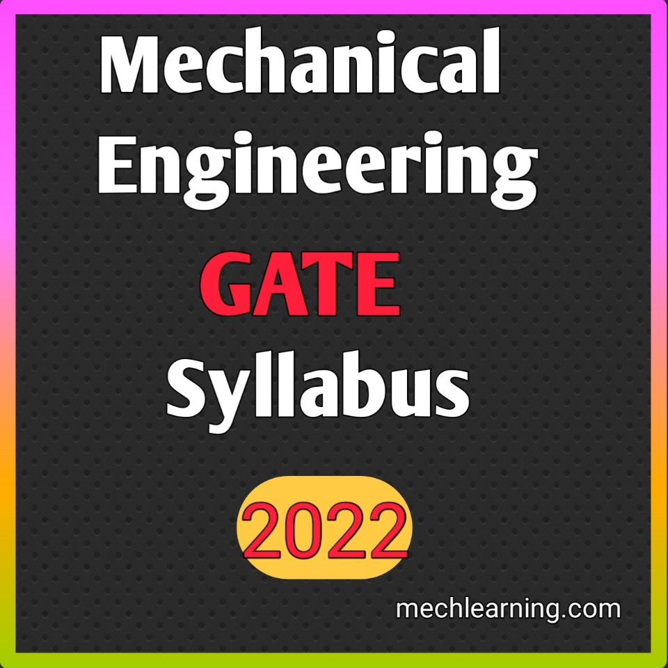 Mechanical engineering gate syllabus Learn Mechanical Engineering