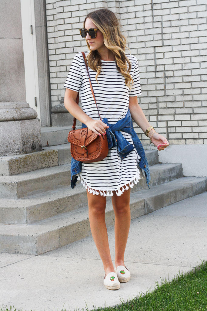 Little Striped Dress With a Twist - Twenties Girl Style