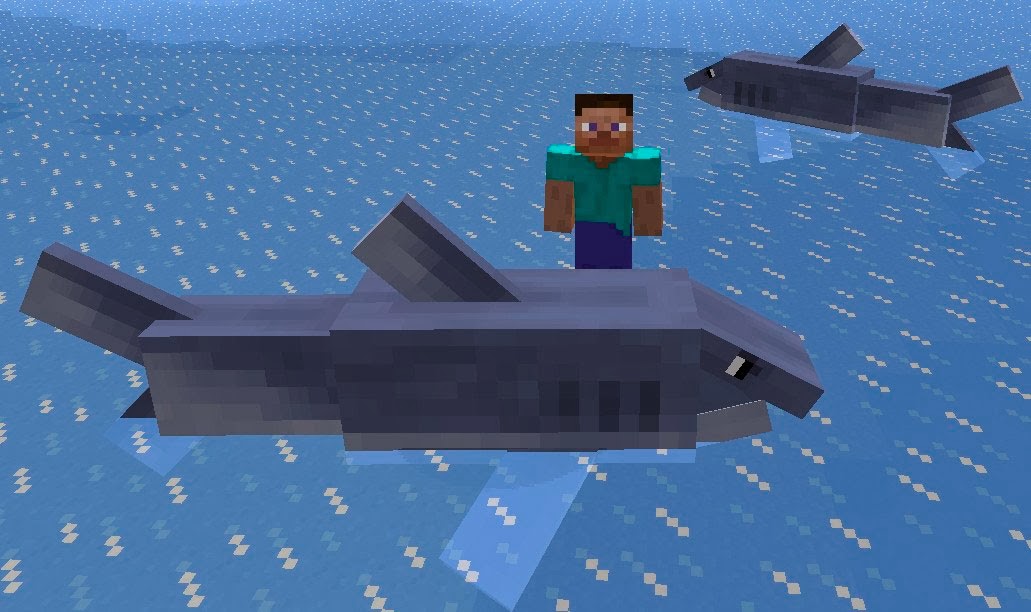 Mo' Creatures tiburones Minecraft mod