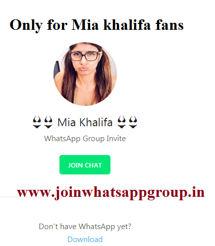 Best Mia Khalifa whatsapp Group Link | Mia Khalifa Video Whatsapp Group Link