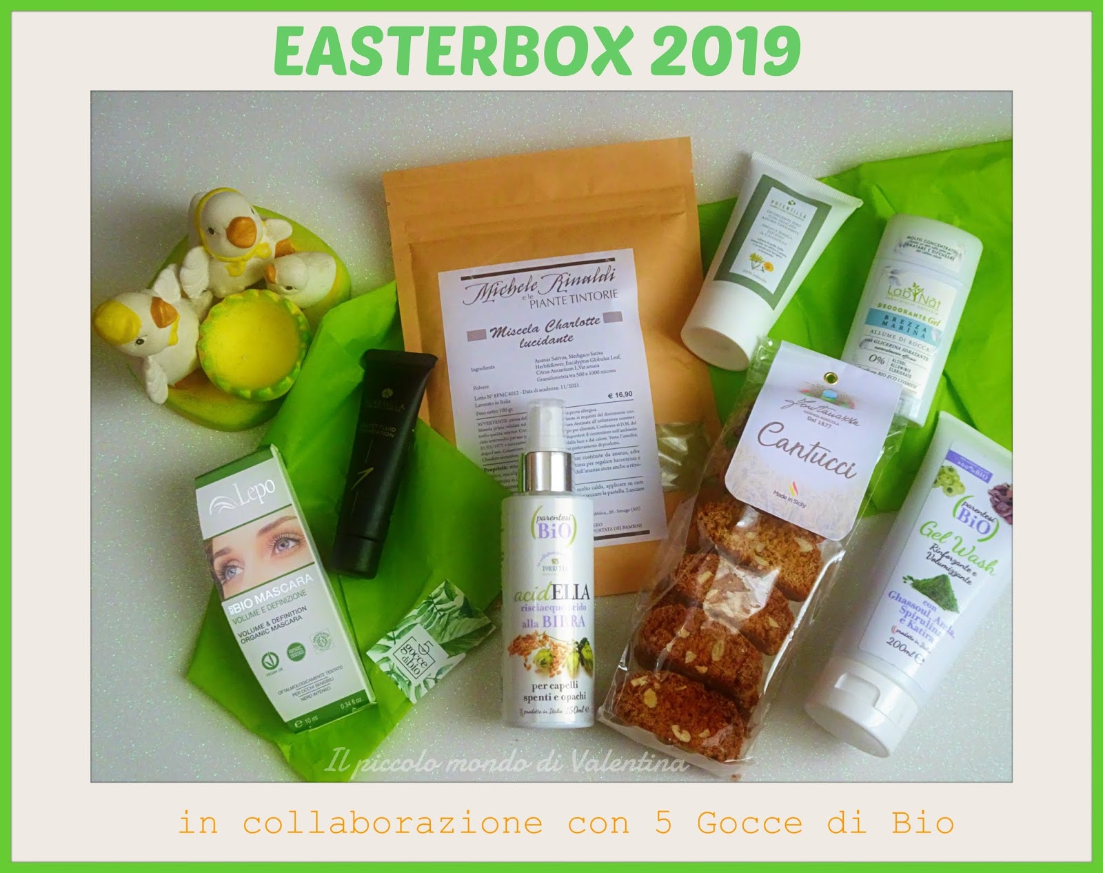 Il piccolo mondo di Valentina. EASTER BOX 2019 in collaborazione con 5