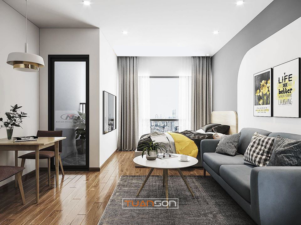 Thiết Kế Nội Thất: Căn hộ Studio Vinhomes Smart City Thiết Kế Nội Thất: Căn hộ Studio Vinhomes Smart City
