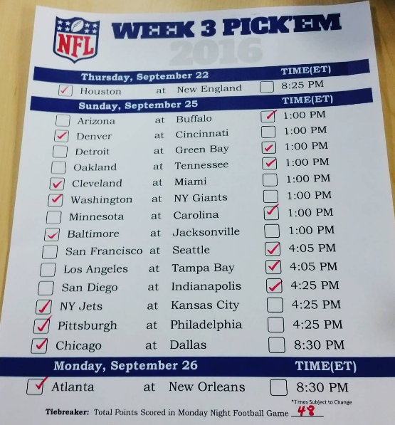 The NFL picks and tips you've been waiting for! Bright Lights of America