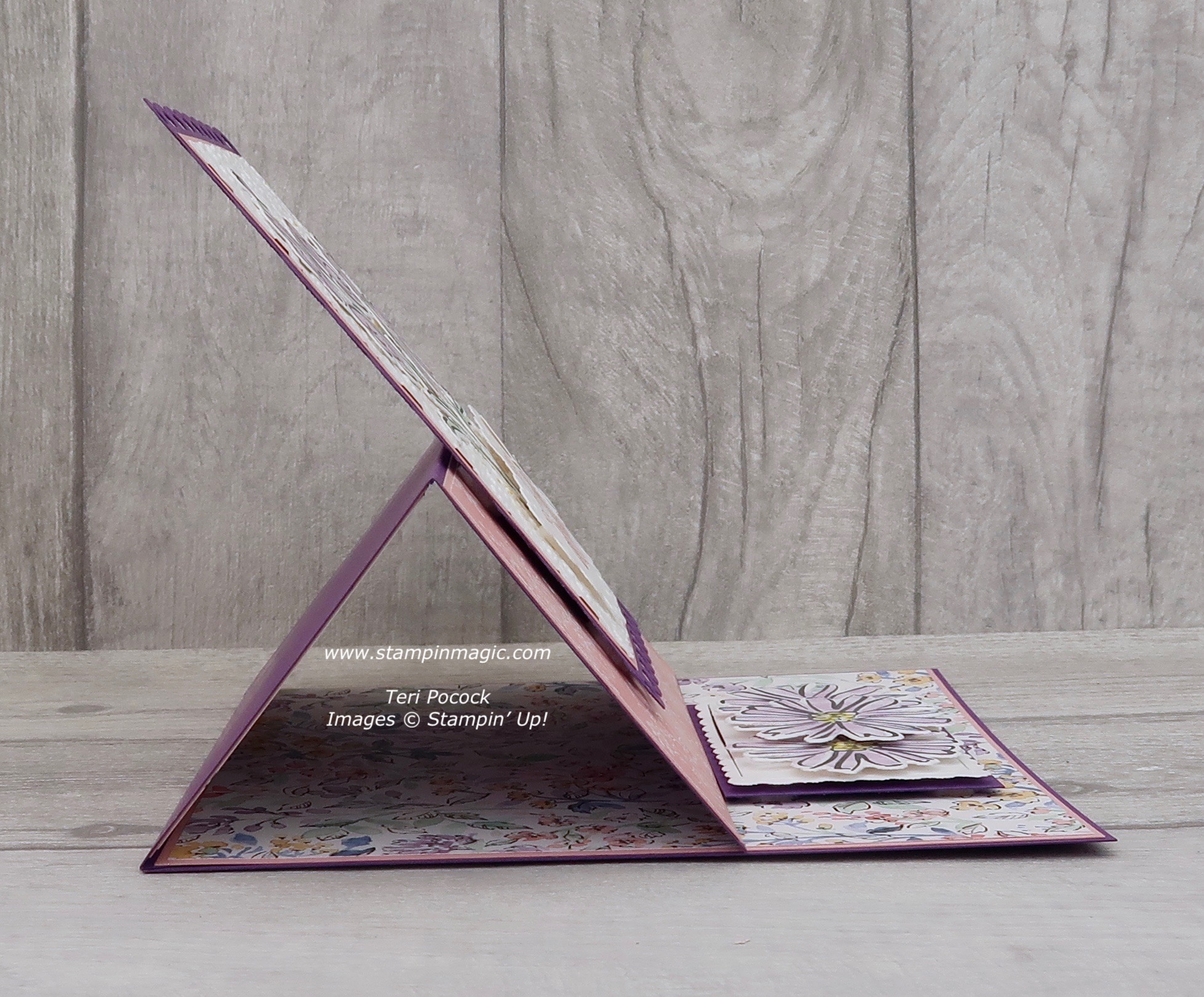 Stampin' Up! UK Demonstrator Teri Pocock Color & Contour 6" Square
