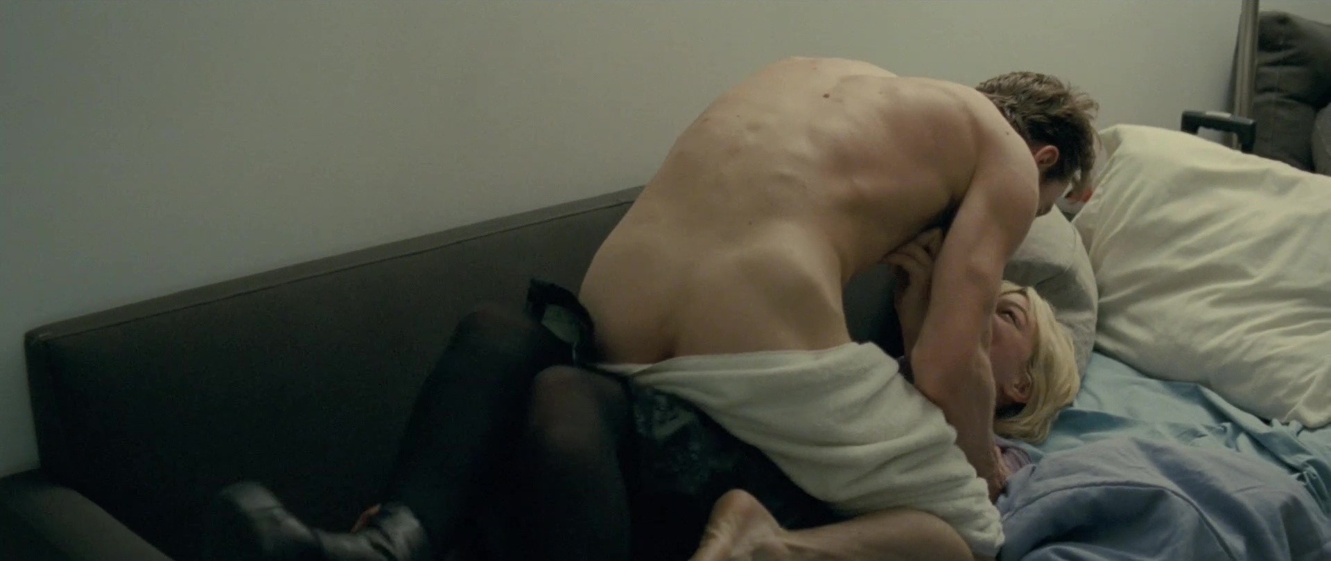 Michael Fassbender nude in Shame.