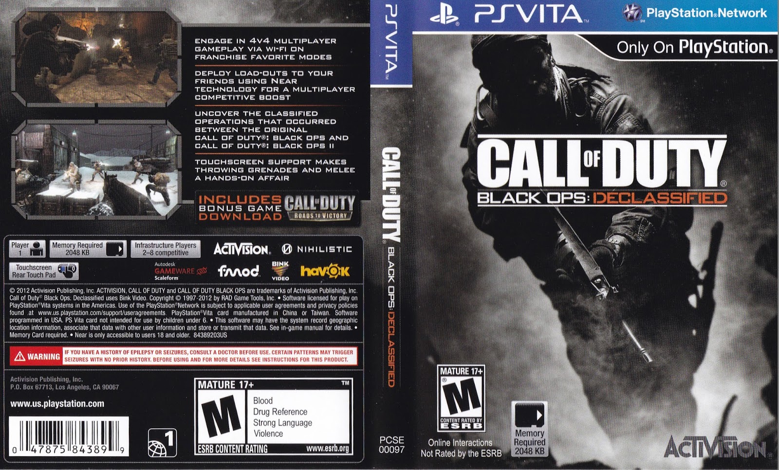 download call of duty declassified ps vita for free