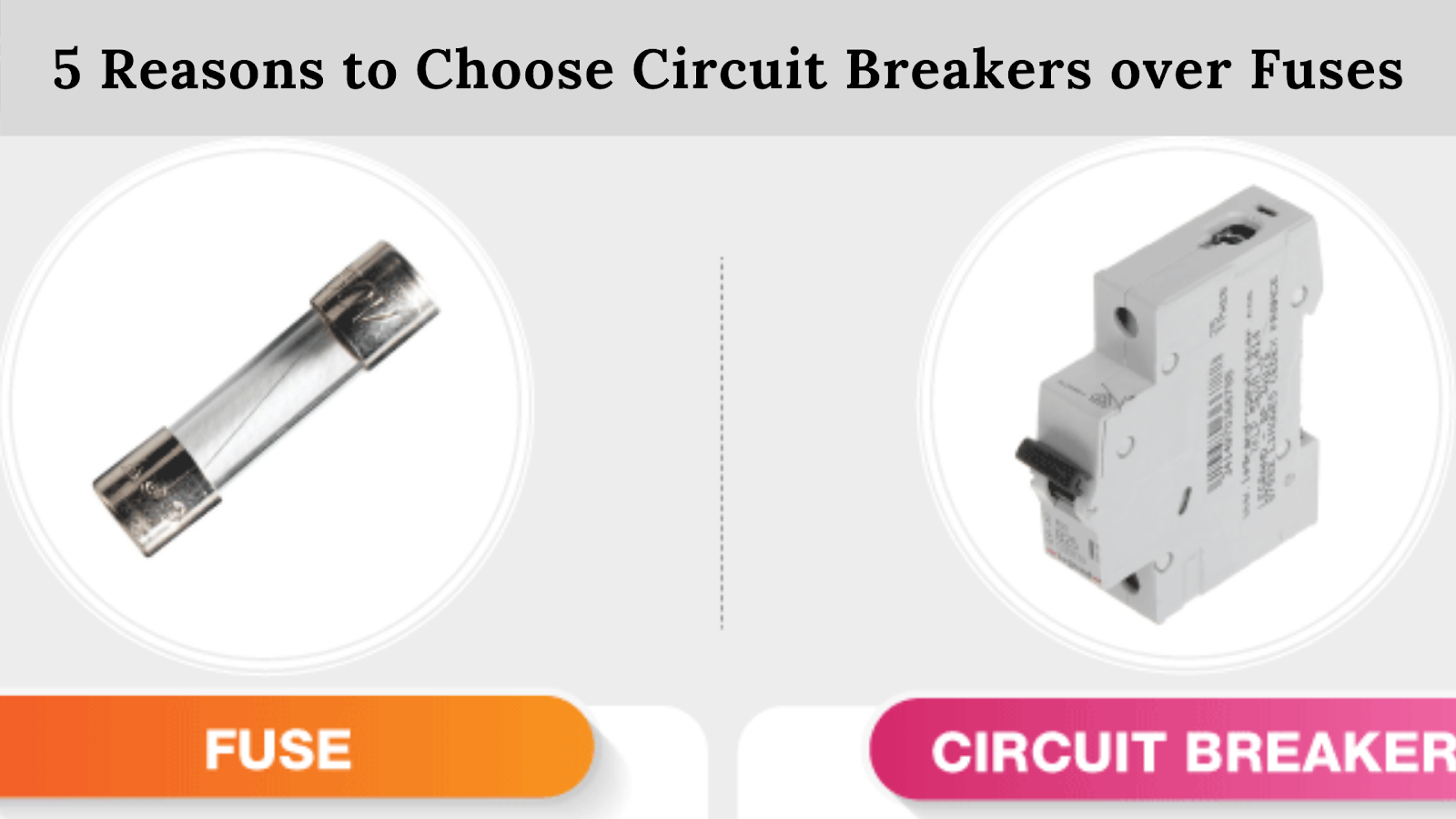 5 Reasons to Choose Circuit Breakers over Fuses
