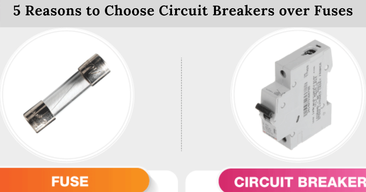 5 Reasons to Choose Circuit Breakers over Fuses