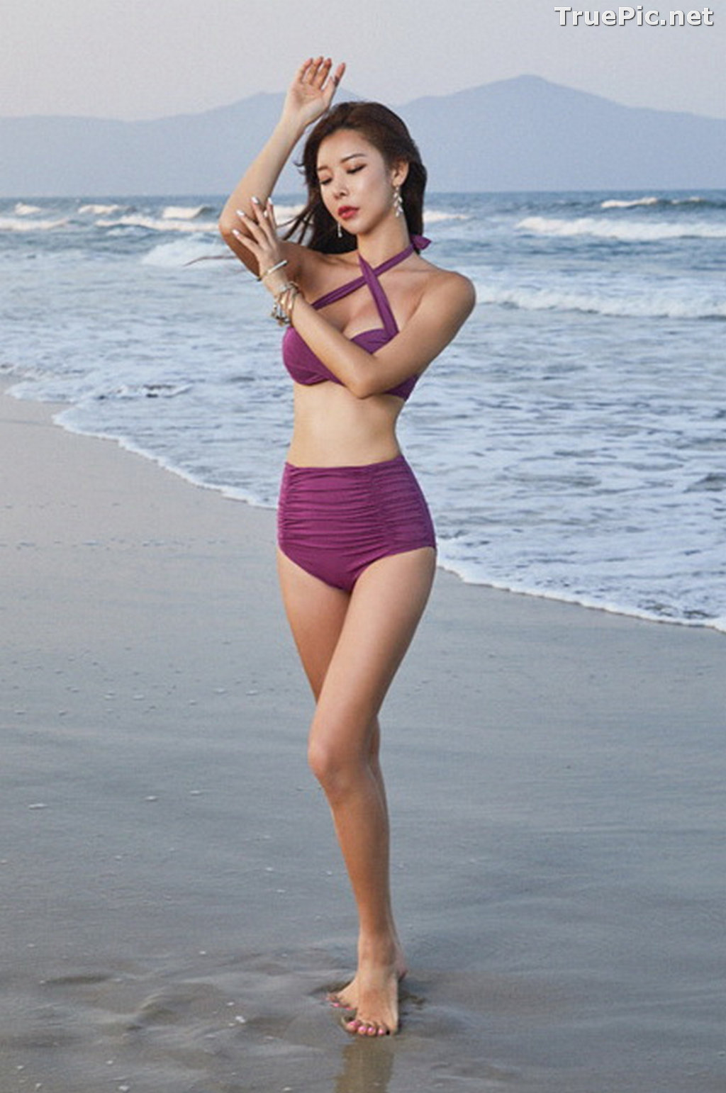 Image Park Da Hyun - Korean Fashion Model - RoseMellow Purple Bikini - TruePic.net - Picture-19