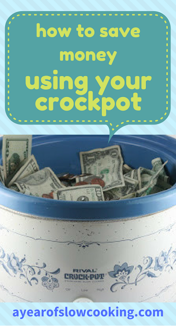 Money saving food ideas from AYearofSlowCooking.com Cooking from scratch and eating at home is the easiest way to trim your grocery bill and the simplest way to cook is to dump it into the crockpot, push a button and walk away!