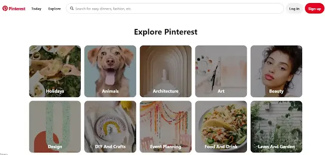 Pinterest: image-based search engine