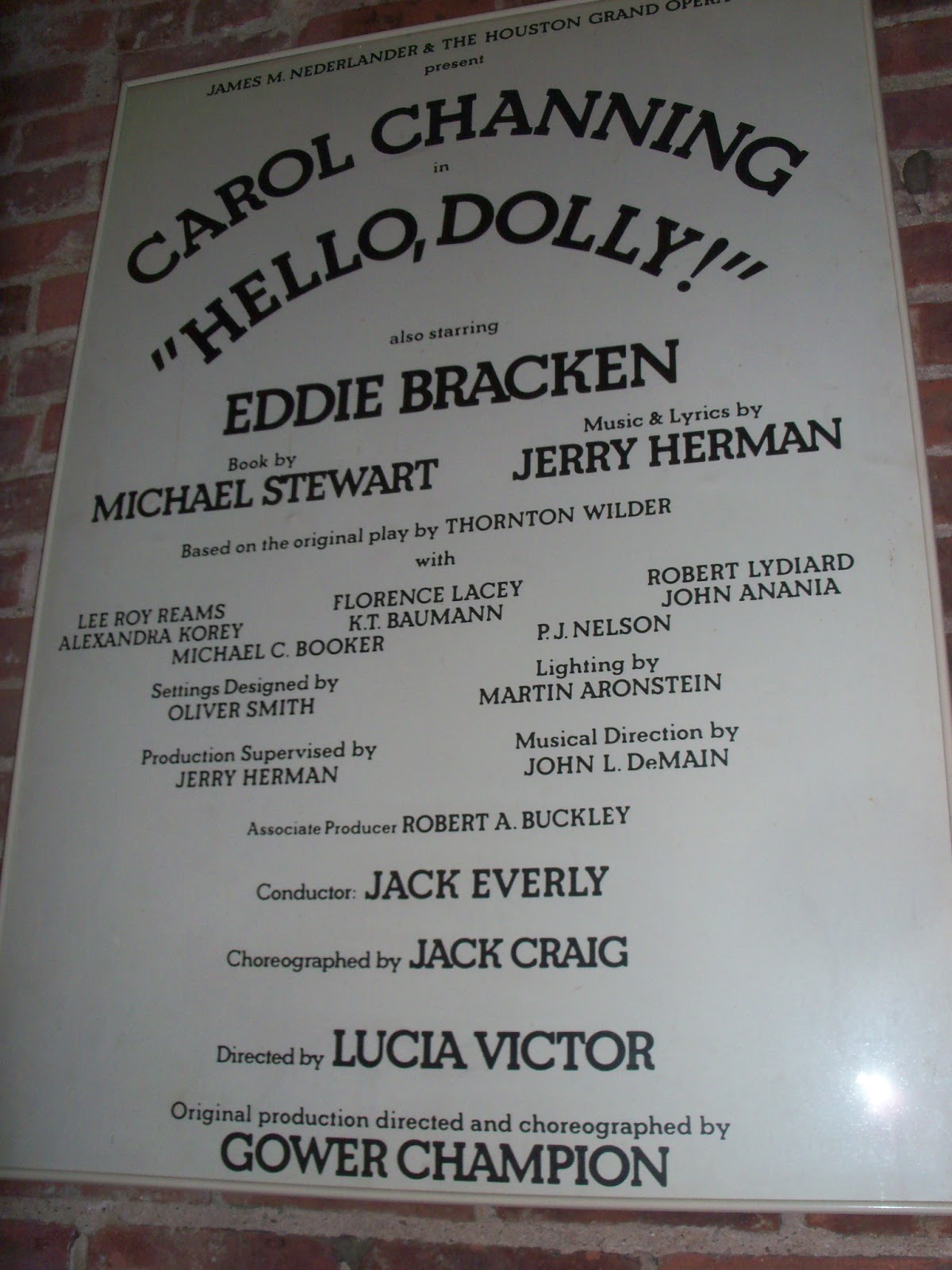 Robert Lydiard Eight Productions of Hello, Dolly as Barnaby Tucker!