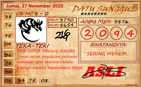 Pred Hk Jumat 27 November 2020 Arsip Pred Togel