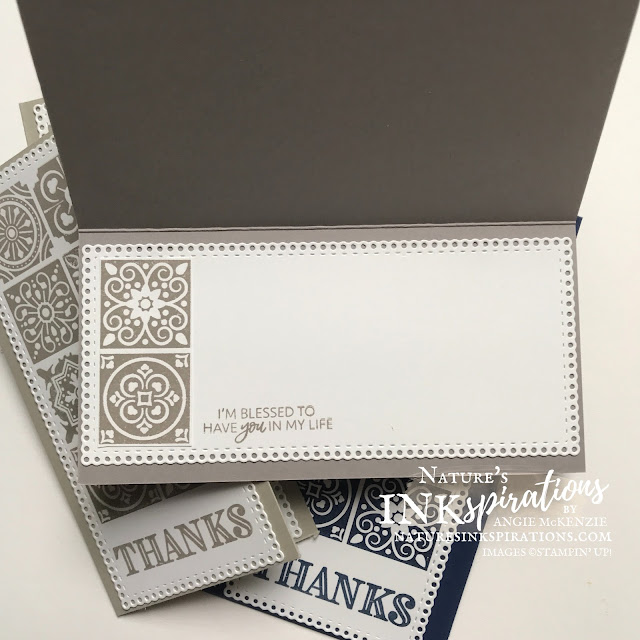 By Angie McKenzie for Crafty Collaborations Share it Sunday Blog Hop; Click READ or VISIT to go to my blog for details! Featuring the retiring Today's Tiles Stamp Set and the carryover Ornate Thanks Stamp Set and Ornate Layers Dies by Stampin' Up!; #occasioncards #thankyoucards #minislimlinecards #stamping #shareitsunday #shareitsundaybloghop #todaystilesstampset #20202021annualcatalog #ornatethanksstampset #ornatelayersdies #simplestamping #stamparatus #multiplecardsmadeeasy #naturesinkspirations #makingotherssmileonecreationatatime #cardtechniques #stampinup #stampinupink #handmadecards