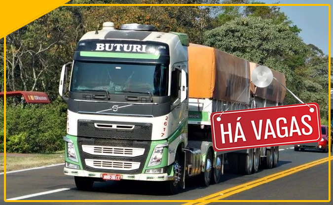Transportadora Buturi abre vagas para motorista carreteiro