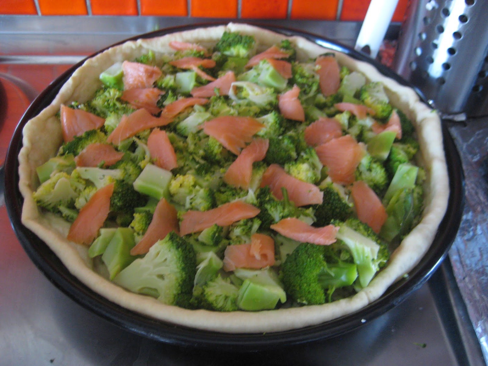 Laura's Gourmandises A light and healthy broccoli / salmon / yoghurt