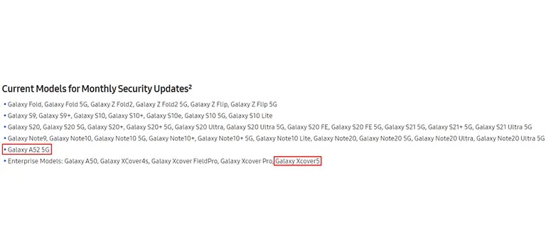 تقدم Samsung تحديثات أمنية شهرية إلى Galaxy A52