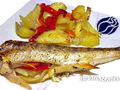 Şalău la cuptor cu legume