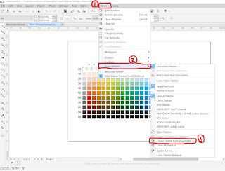 Window > Color Palettes > Create Palette from Document