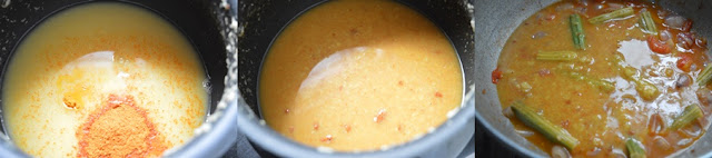 Step 3 - Drumstick Sambar Recipe 