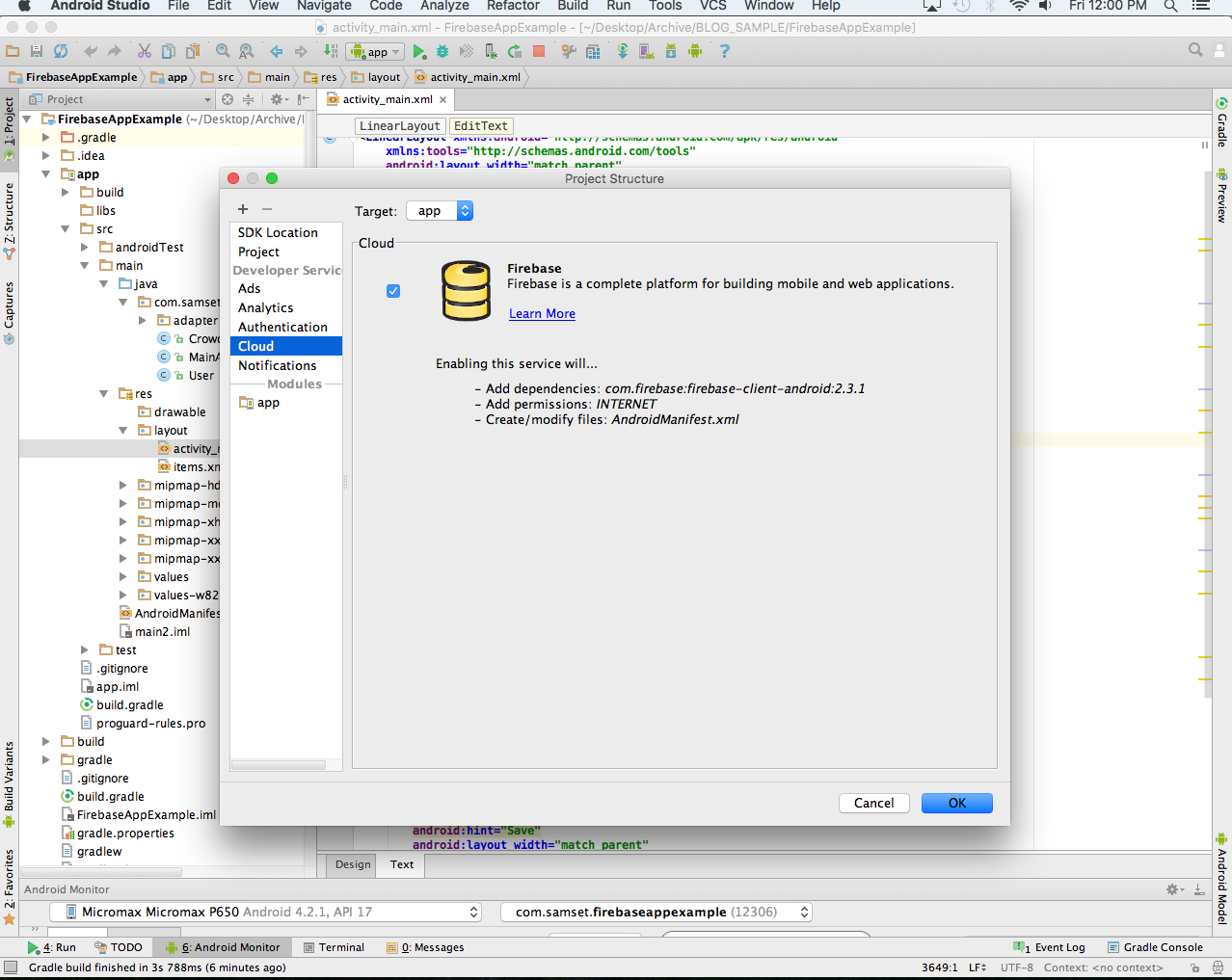 android studio listview with checkbox example