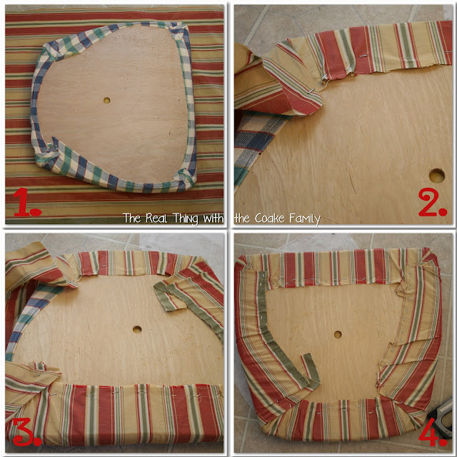 Tutorial and step by step directions on how to recover a chair. #DIY #RealCoake