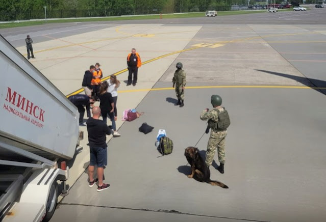Перехват гражданского борта самолетом МиГ-29 ВВС Беларуси