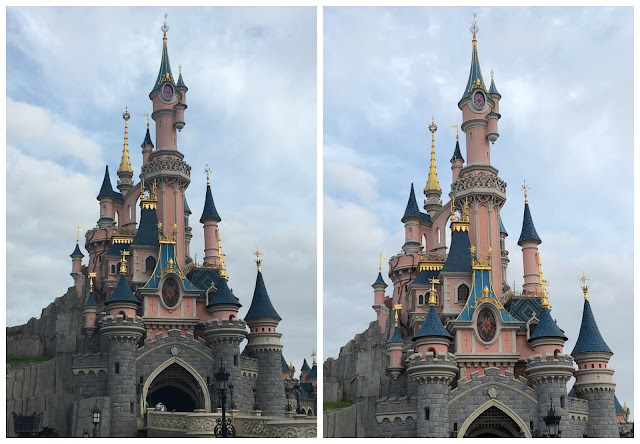 zoom in on Disney castle