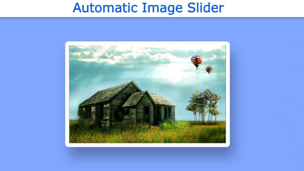 Automatic Image Slider: Create an Image Slider with Autoplay