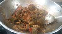 Hagalakai bendekai gojju recipe, bitter gourd and bhindi curry