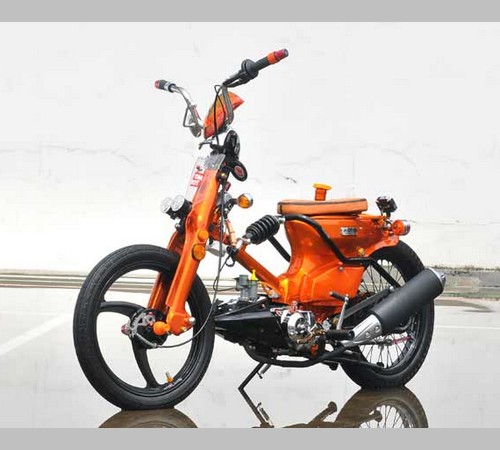 Foto modifikasi sepeda motor honda c70 c700 modif jok dan 