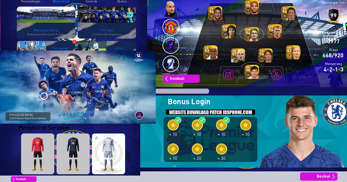 Patch Pes 2020 Mobile Chelsea Full Licensed Idsphone Patch V4 5 0 Patch Pes Mobile