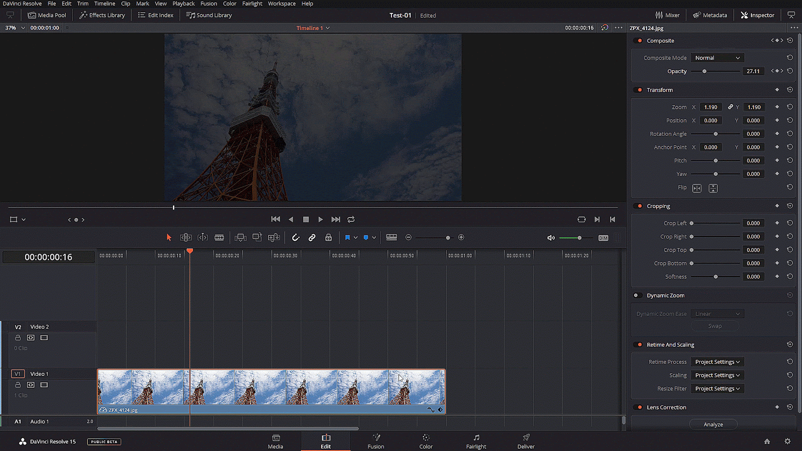 ▲ 開啓關鍵影格時間軸