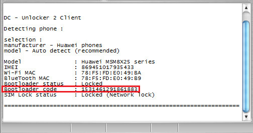 huawei y530 unlock dc unlocker