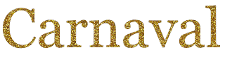 Texto Carnaval dourado png