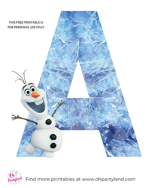 Frozen Letters oh partyland