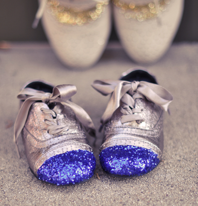 DIY Glitter Cap Toe Shoes {for kids or adults} | ...love Maegan