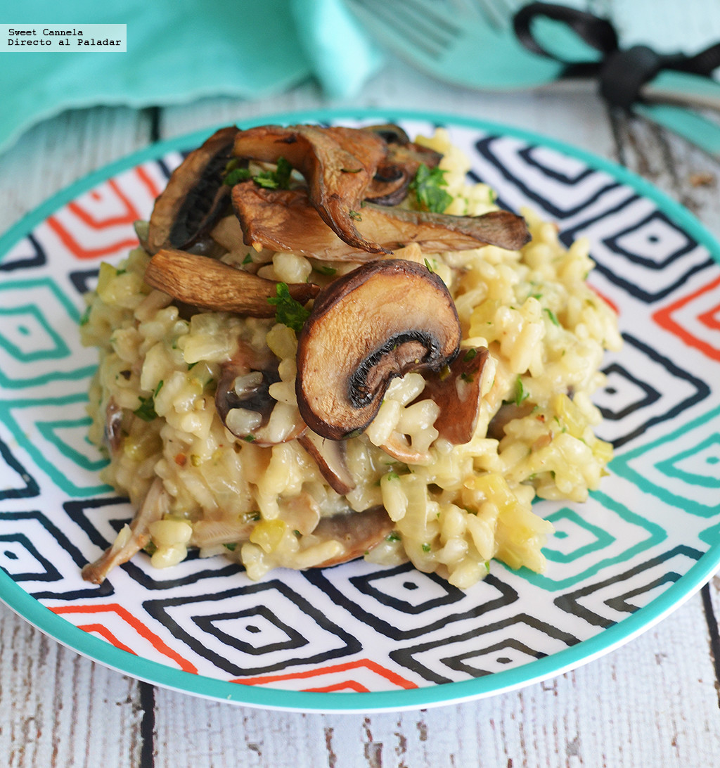 Portal del Barrio de San Telmo Risotto de hongos. Receta
